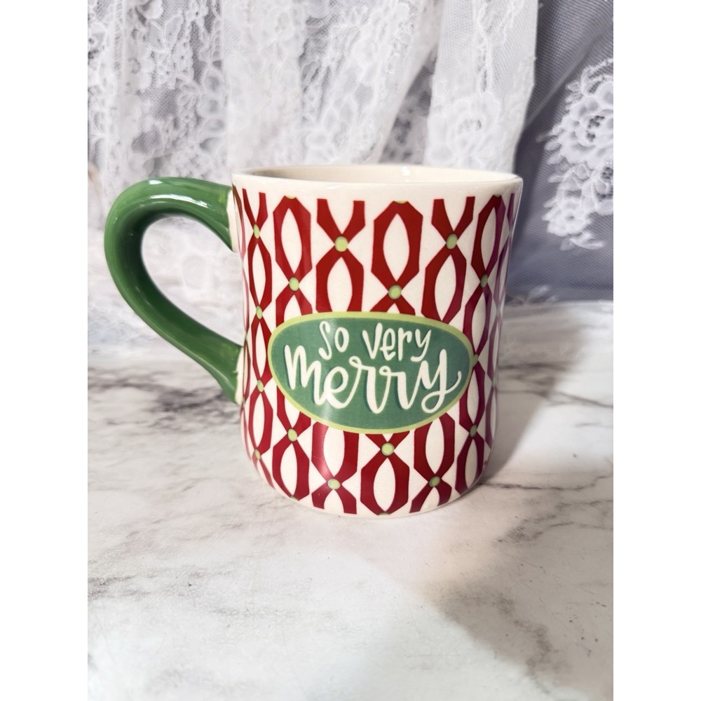 Magnolia Lane Christmas Cup "So Very Merry" 4 x 4 (A3190)